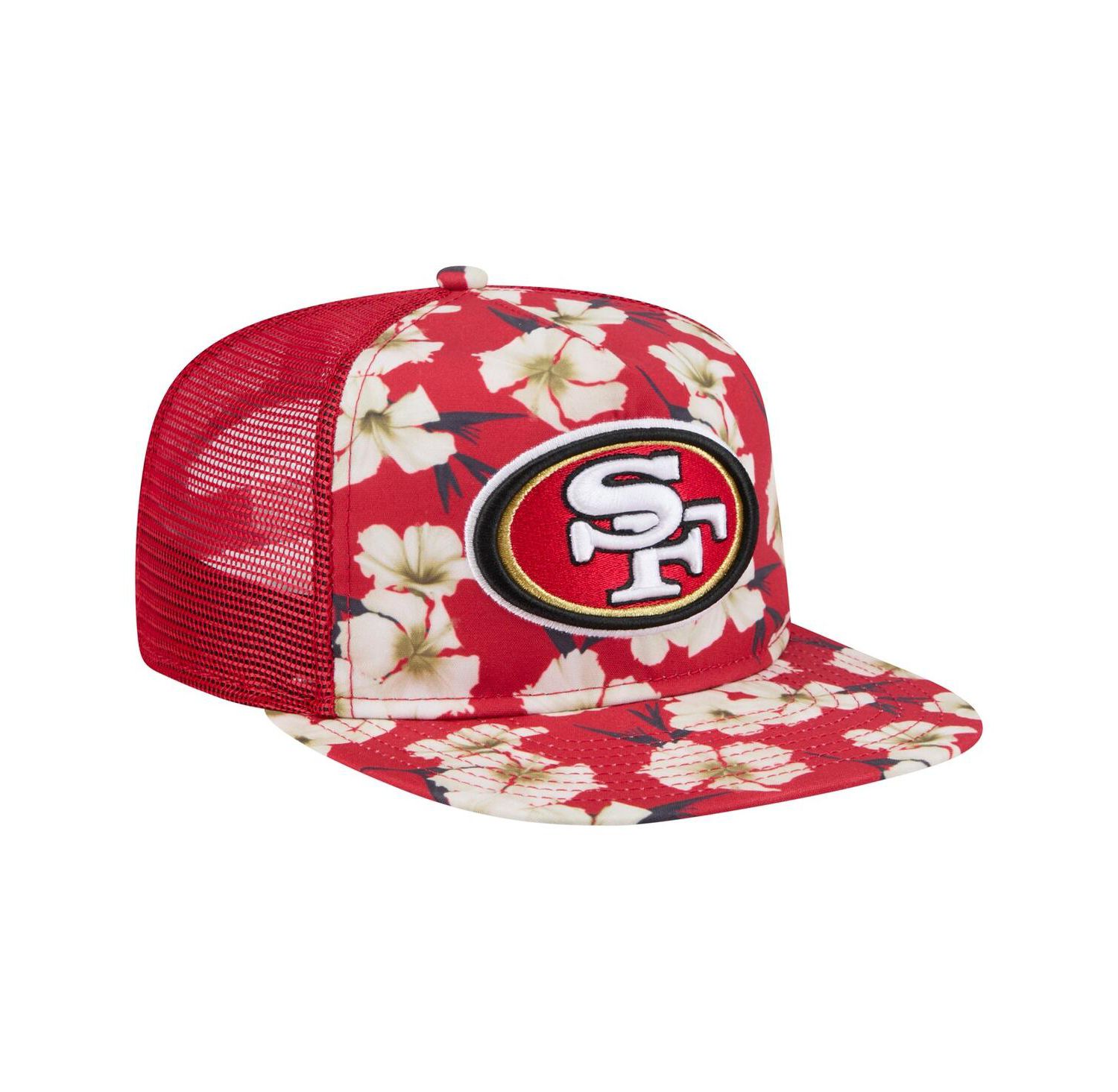 Men's Scarlet San Francisco 49ers Adventure Pattern Golfer Snapback Hat