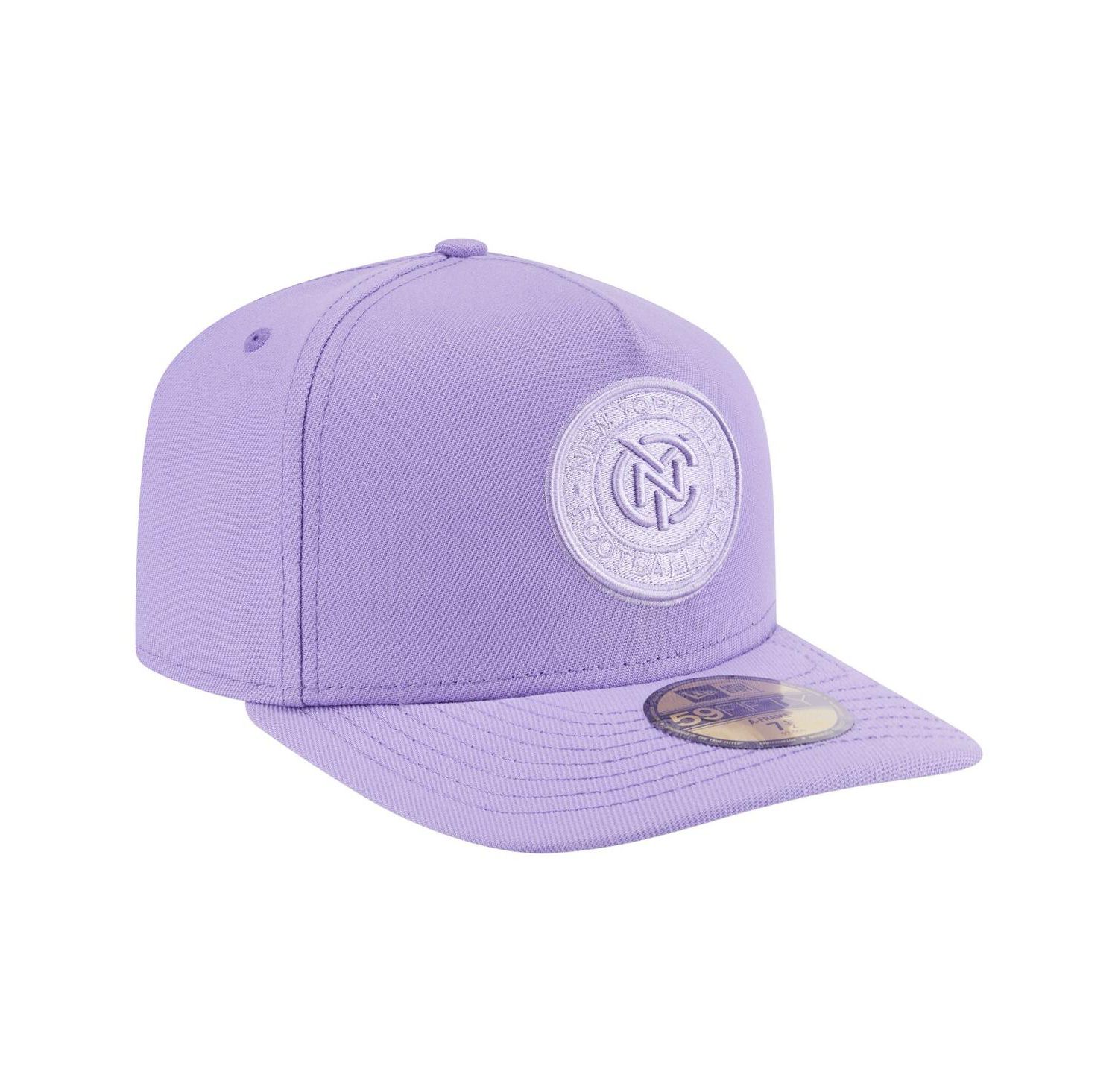 Men's Purple New York City FC Color Pack A-Frame 59FIFTY Fitted Hat