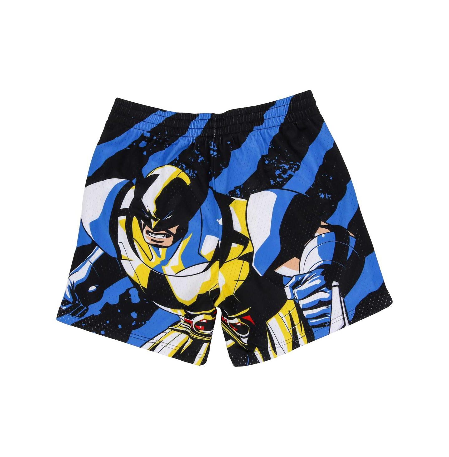 Мужские шорты Lids Black Wolverine Comic Big Print Mesh — фото 2
