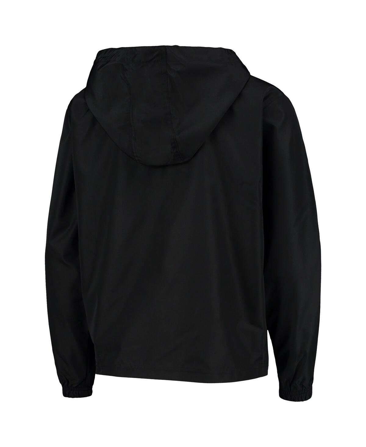 Champion Big Boys And Girls Black Ohio State Buckeyes Pack Go Quarter-zip Windbreaker Jacket In Black