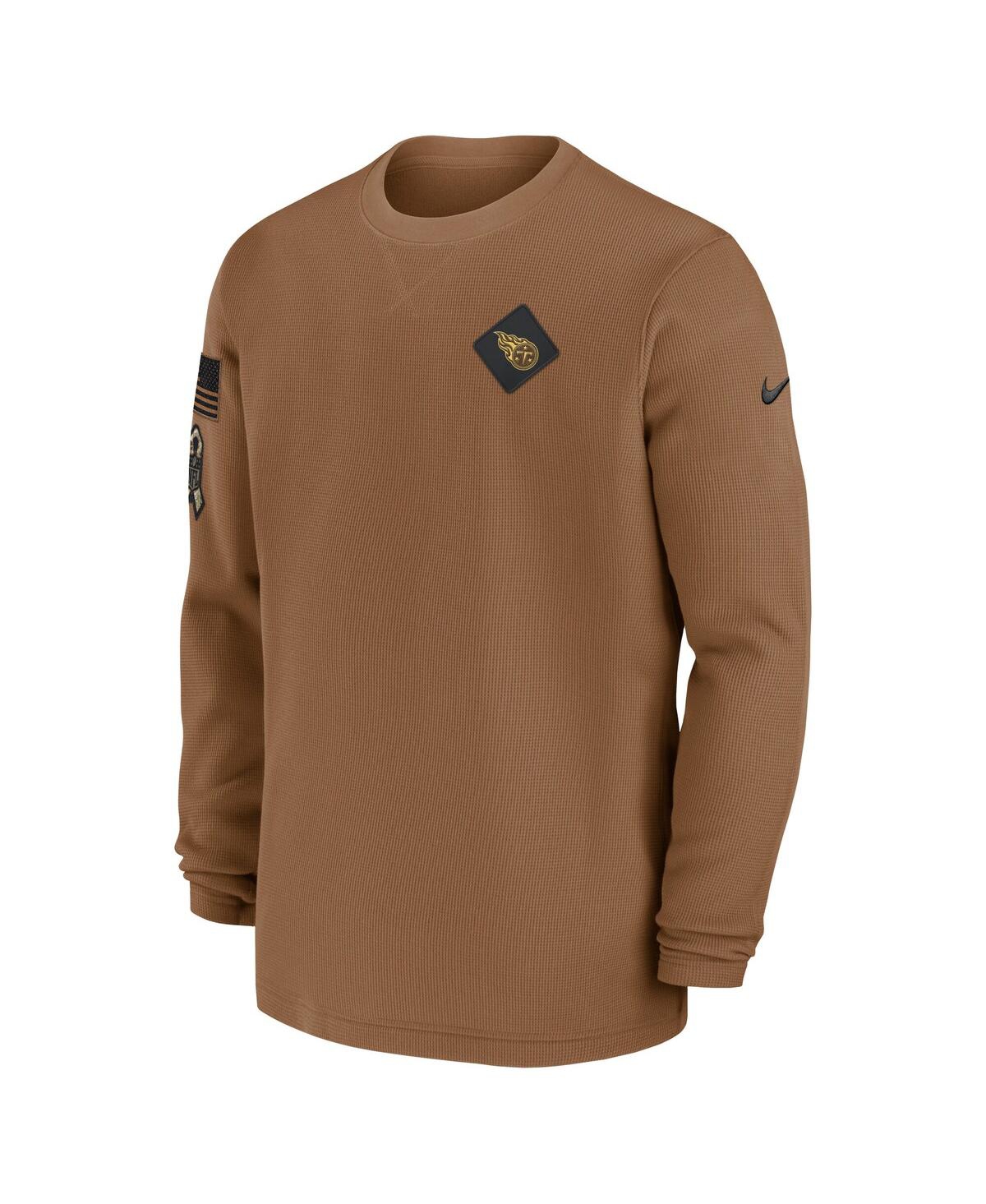 Nike Men's Brown/tan Cleveland Browns Salute To Service Pullover Sweatshirt In Brown