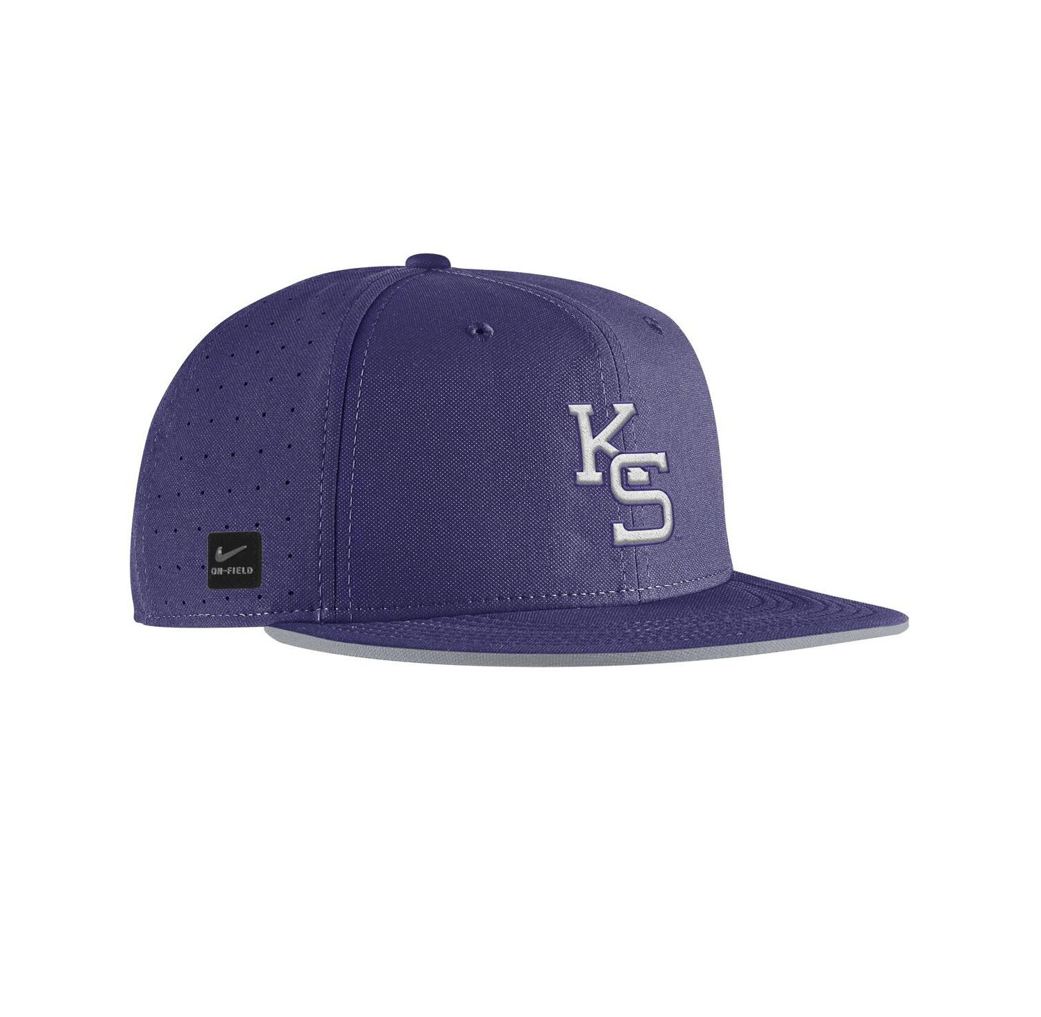 Men's Purple Kansas State Wildcats On-Field True Performance Baseball Fitted Hat