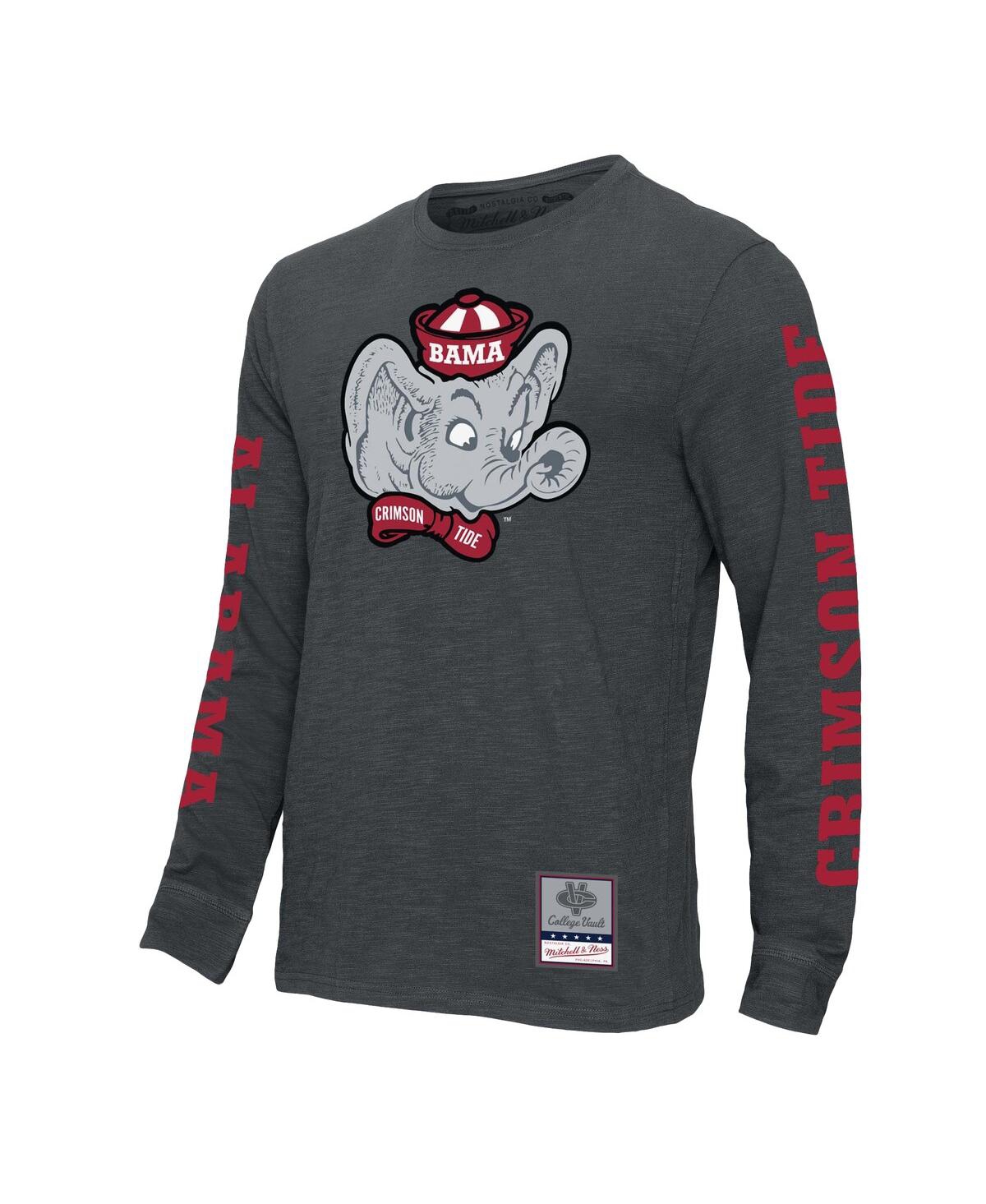 Mitchell & Ness Men's Charcoal Ohio State Buckeyes Team Pride Long Sleeve T-shirt In Charcoal