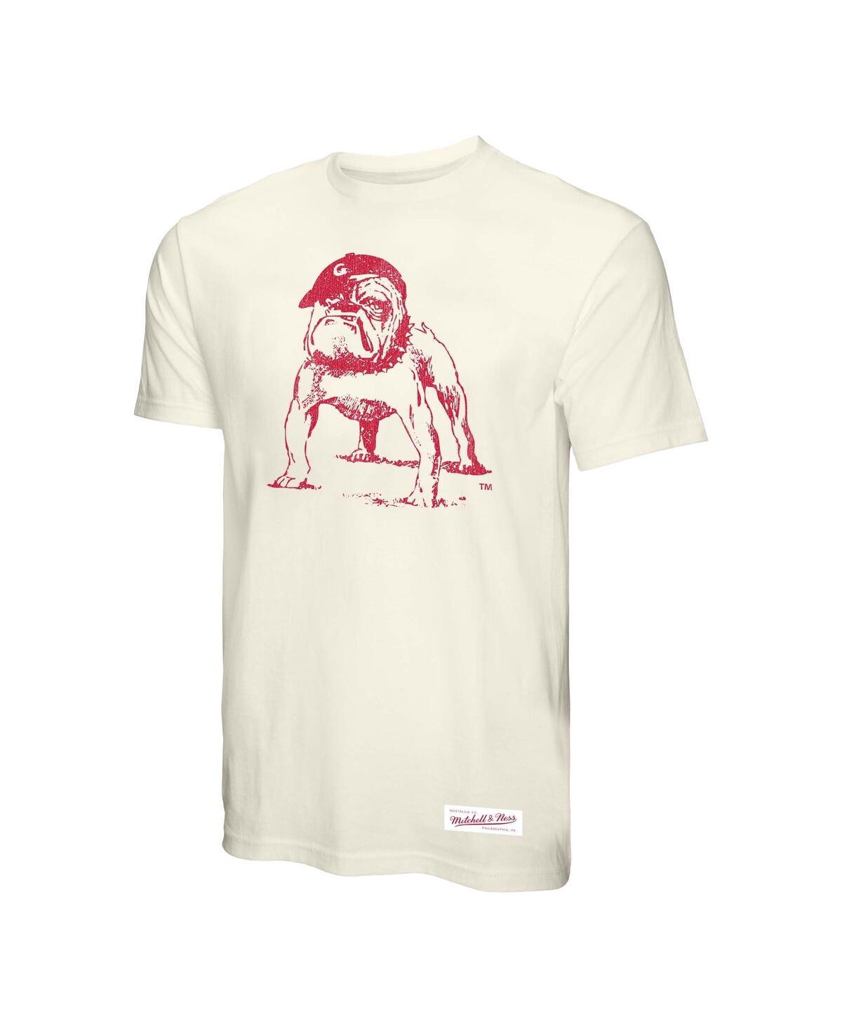 Mitchell & Ness Men's Cream Georgia Bulldogs Vintage Tone T-shirt In Cream