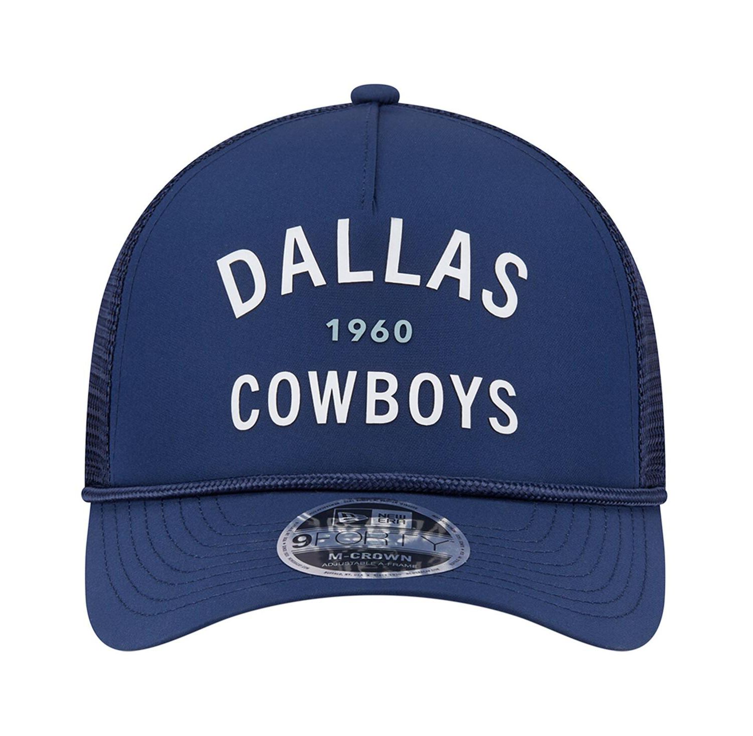 Men's Navy Dallas Cowboys Active Minimalist M-Crown A-Frame 9FORTY Adjustable Hat