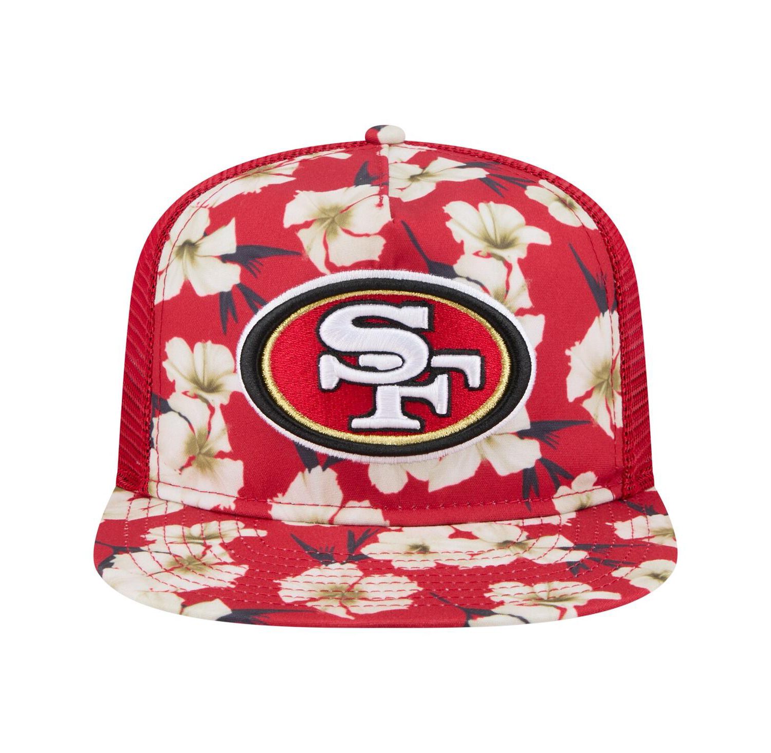 Men's Scarlet San Francisco 49ers Adventure Pattern Golfer Snapback Hat