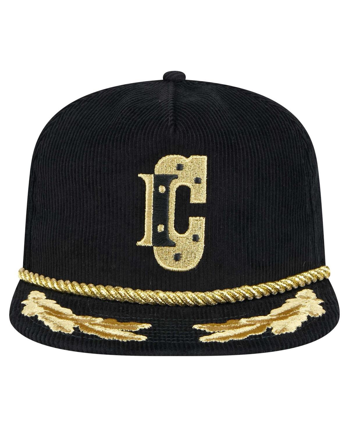 New Era Men's Black Indianapolis Colts City Originals Corduroy Skipper Golfer Snapback Hat In Black