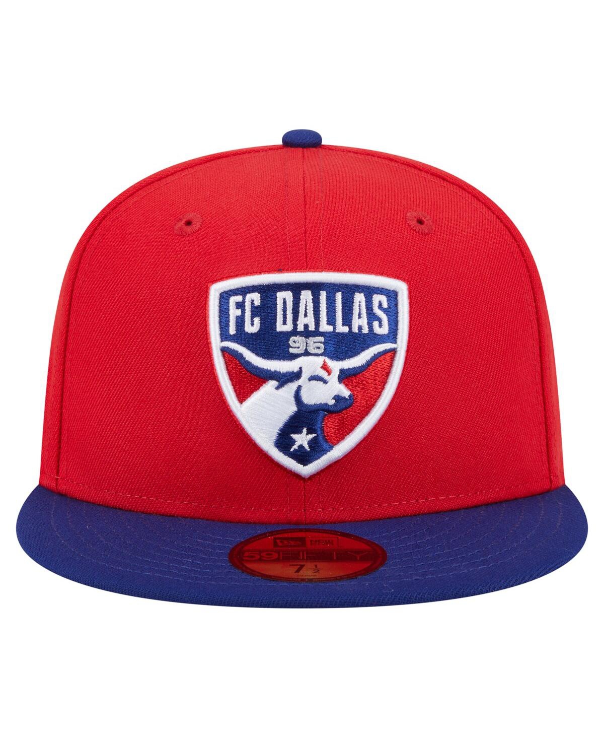 New Era Men's Red Fc Dallas 2025 Kickoff 59fifty Fitted Hat In Red