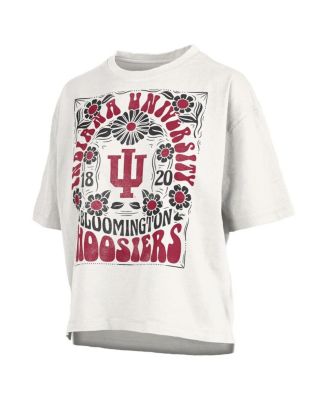 Women's White Indiana Hoosiers Harmony Oversized T-Shirt