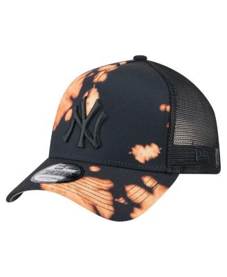 New Era - Men's&nbsp;Black New York Yankees Bleached A-Frame 9FORTY Adjustable Hat