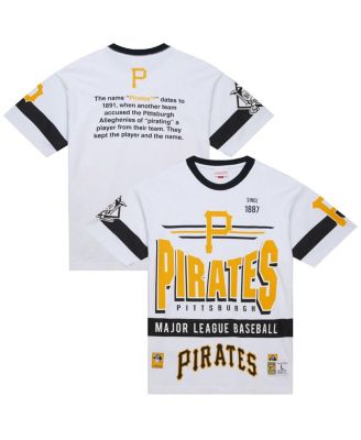 Mitchell & Ness - Men's White Pittsburgh Pirates Cooperstown Collection Team Origins Premium T-Shirt