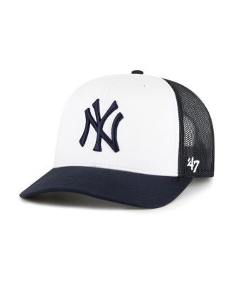 '47 Brand - White/Navy New York Yankees Freshman Trucker Adjustable Hat