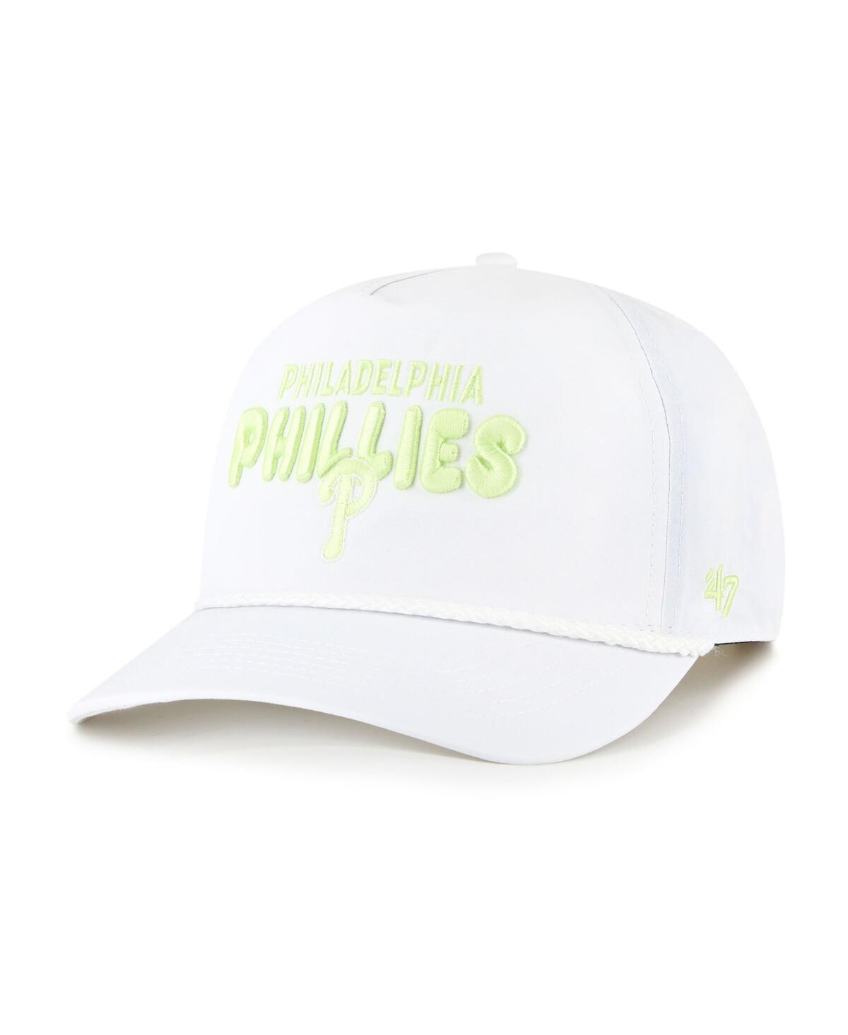 47 Brand Women's White Philadelphia Phillies Bright Side Adjustable Hitch Hat