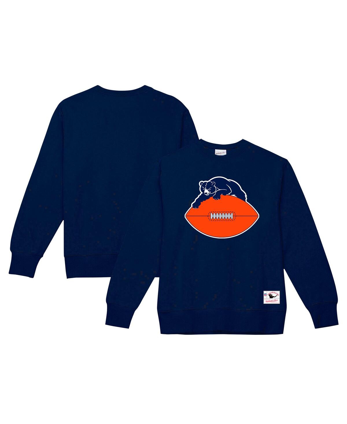 Men's Navy Chicago Bears Basic Fleece Pullover Sweatshirt - Navy