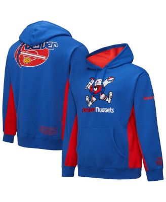 Mitchell & Ness - Men's Royal Denver Nuggets Hardwood Classics Team Origins Fleece Pullover Hoodie