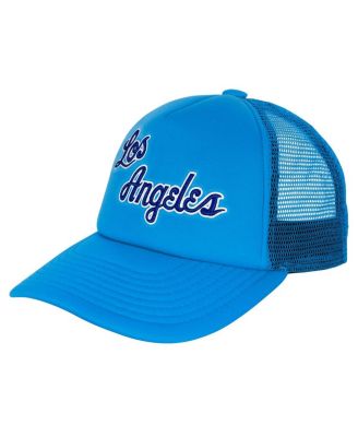 Mitchell & Ness - Big Boys and Girls  Light Blue Los Angeles Lakers Core Evergreen Trucker Adjustable Hat