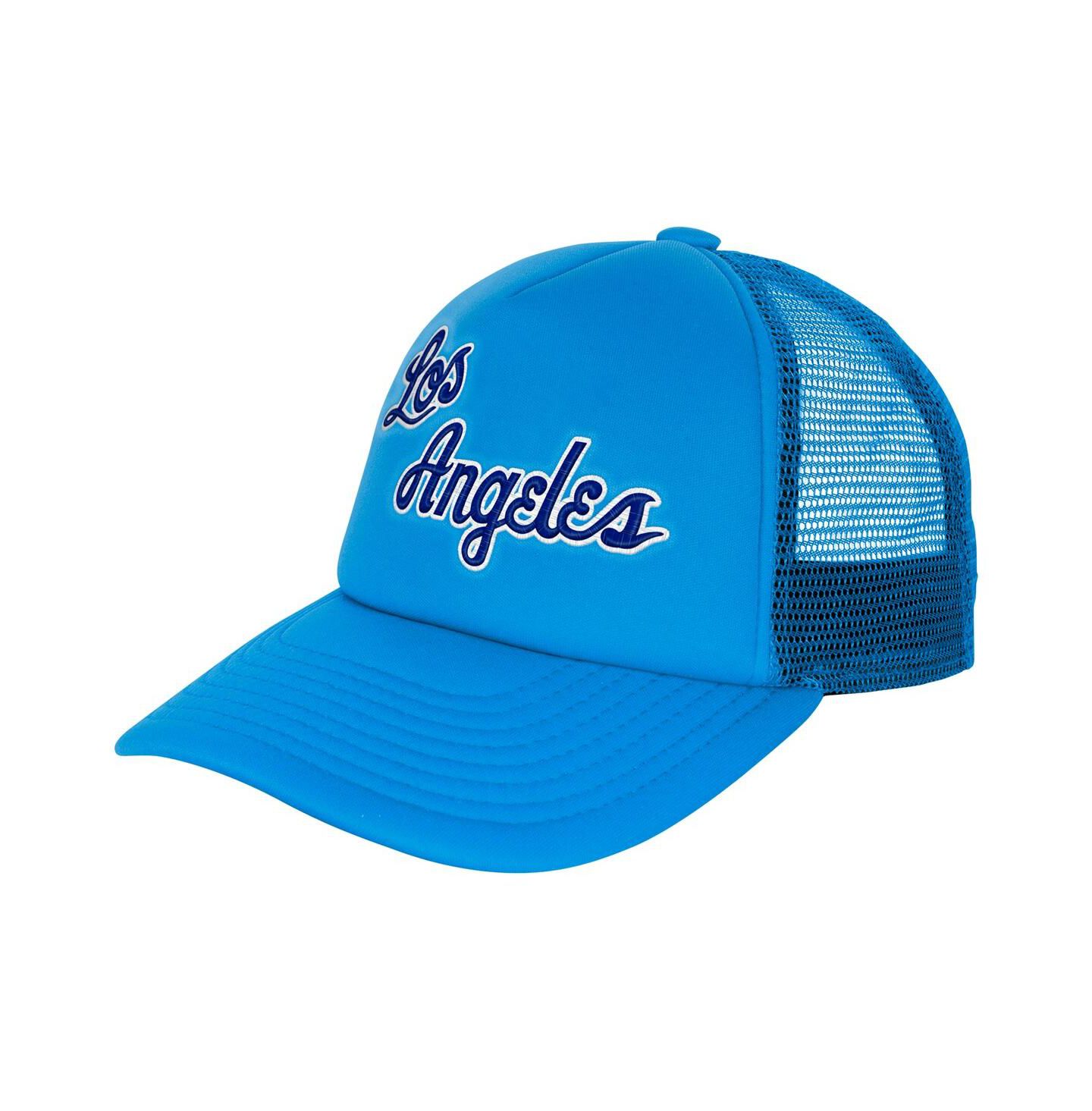 Детская кепка Mitchell & Ness Light Blue Los Angeles Lakers Core Evergreen Trucker Adjustable Hat — фото 1