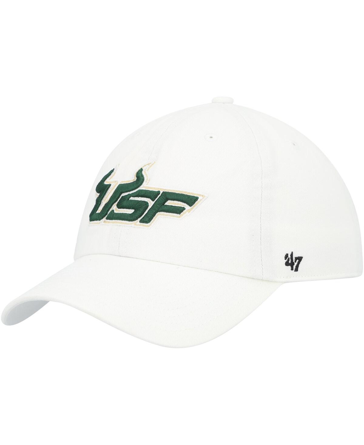Men's White South Florida Bulls Clean Up Adjustable Hat - White