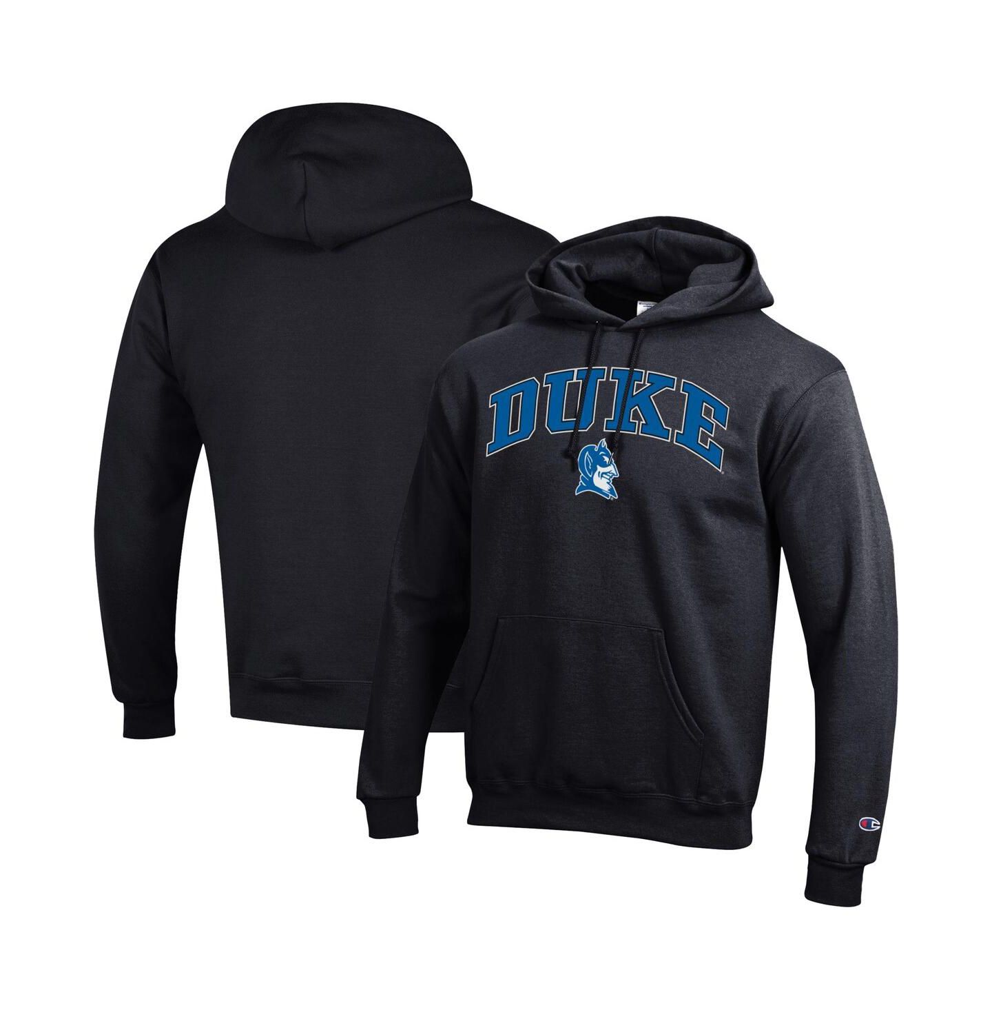 Мужское худи Champion Duke Blue Devils Arch Over Logo, Royal, цвет: Чёрный — фото 1