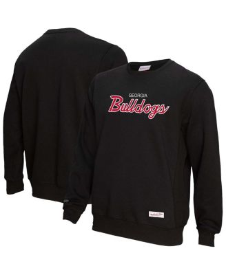 Mitchell & Ness - Men's  Black Georgia Bulldogs Elite Script Pullover Sweatshirt