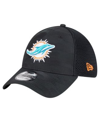 New Era - Men's  Black Miami Dolphins Active Camo 39THIRTY Flex Hat