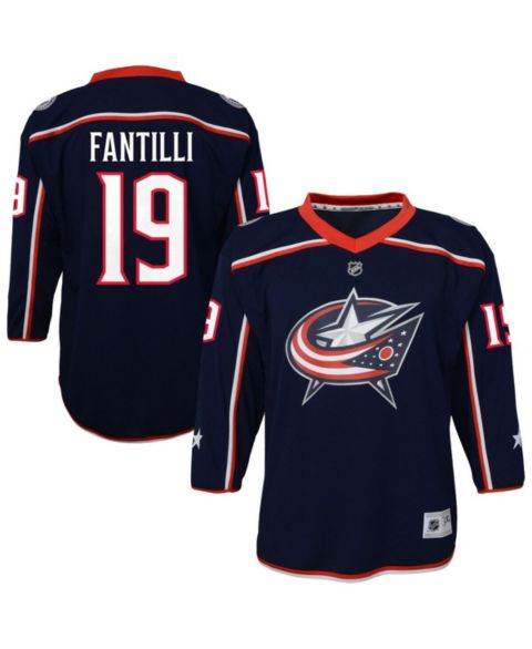 Детские куртки Outerstuff Adam Fantilli Blue Columbus Blue Jackets Alternate Replica Player Jersey