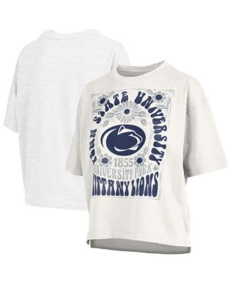 Pressbox - Women's White Penn State Nittany Lions Harmony Oversized T-Shirt