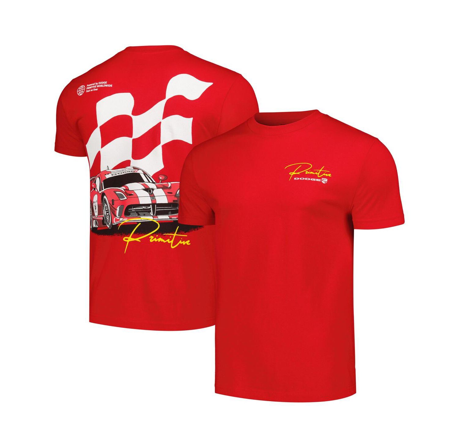 Men's and Women's Red Dodge Powered T-Shirt