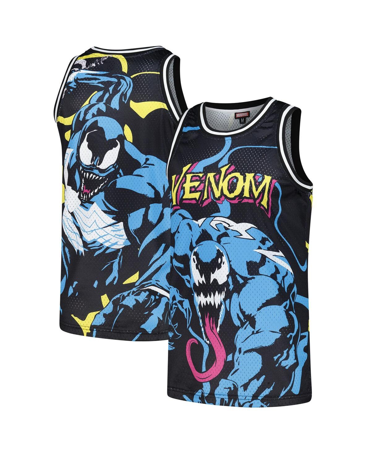 Men's Black Venom Big Print Mesh Jersey - Black