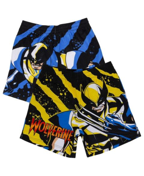Мужские шорты Lids Black Wolverine Comic Big Print Mesh
