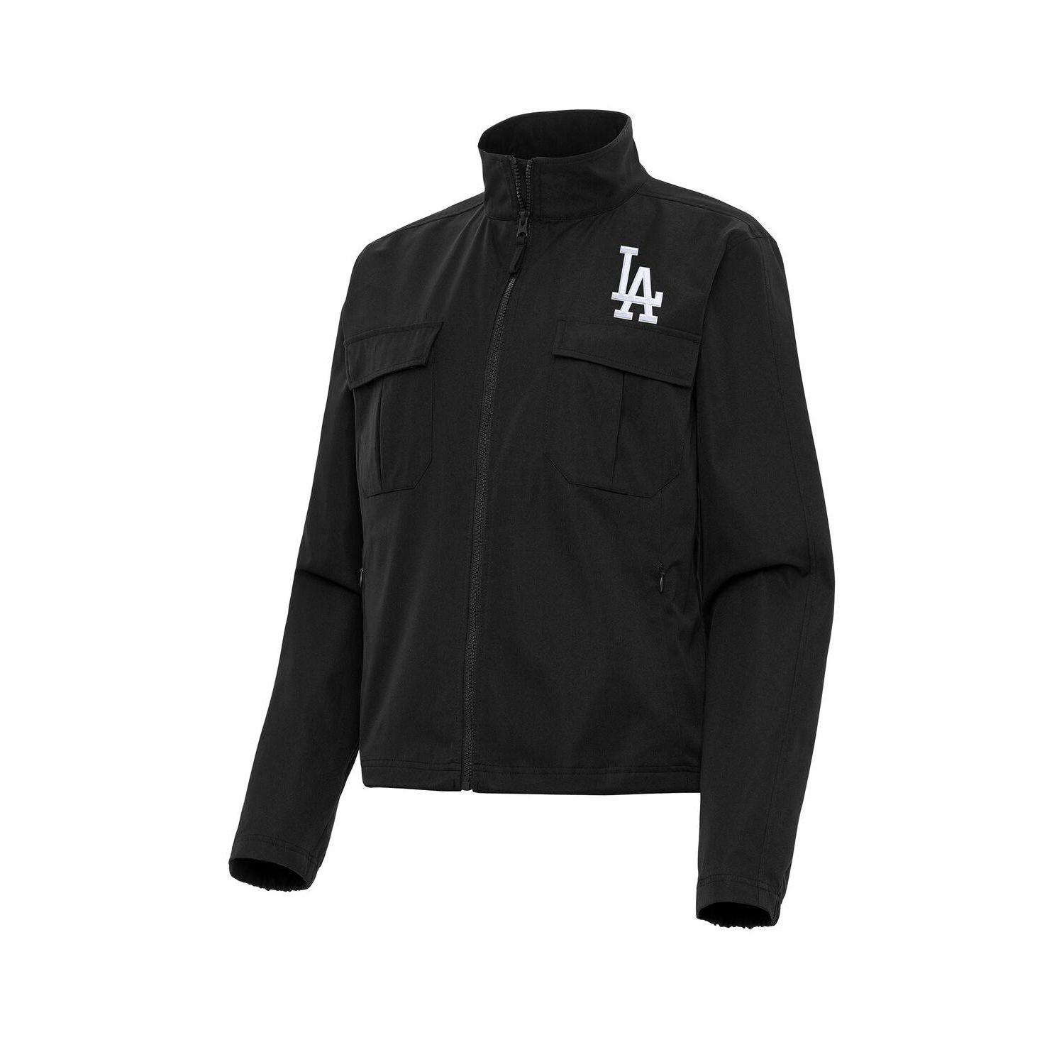 Women's Black Los Angeles Dodgers Even Par Full-Zip Jacket