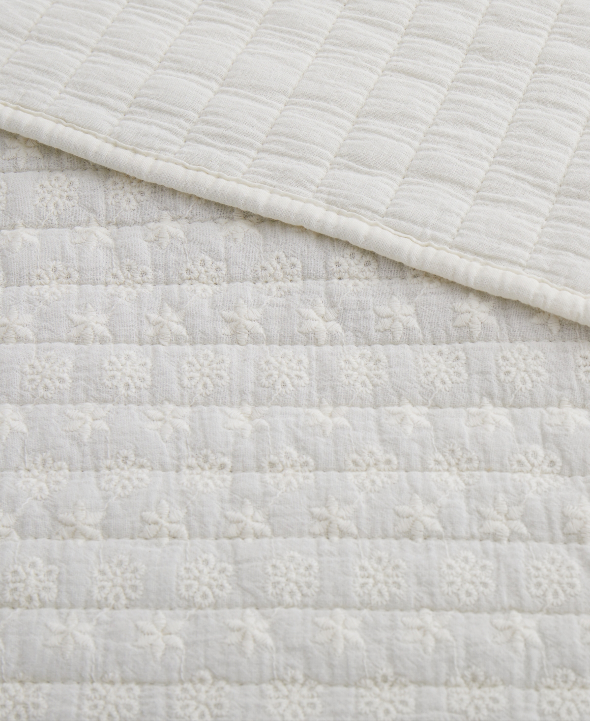 Levtex Eyelet Reversible Quilted Throw, 50" X 60"