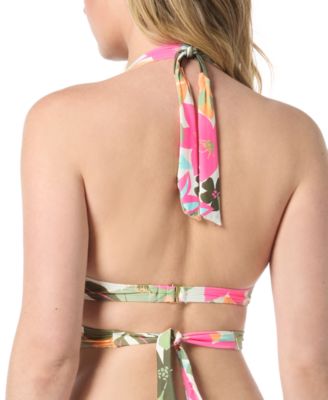 Women's Bra-Sized Wrap Halter Bikini Top