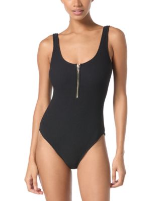 Michael Kors - Women's Zip-Front One-Piece Swimsuit