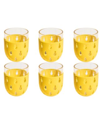 Party Sleeve Stemless Glasses, Set of 6