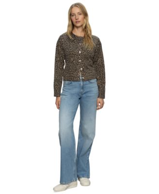 Sanctuary - Women's Must-Have Animal-Print Long-Sleeve Cardigan