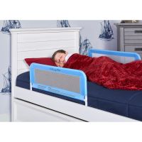 Lightweight Mesh Security Adjustable Bed Rail Double Pack, Black & White