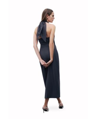 Women's Halter Neck Midi Dress
