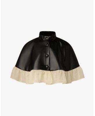Women's Ruffle Cropped Cape