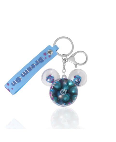 Брелок Disney Mickey Mouse Shaped Blue Liquid Keychain