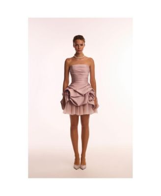 Women's Rosette mini dress in misty rose