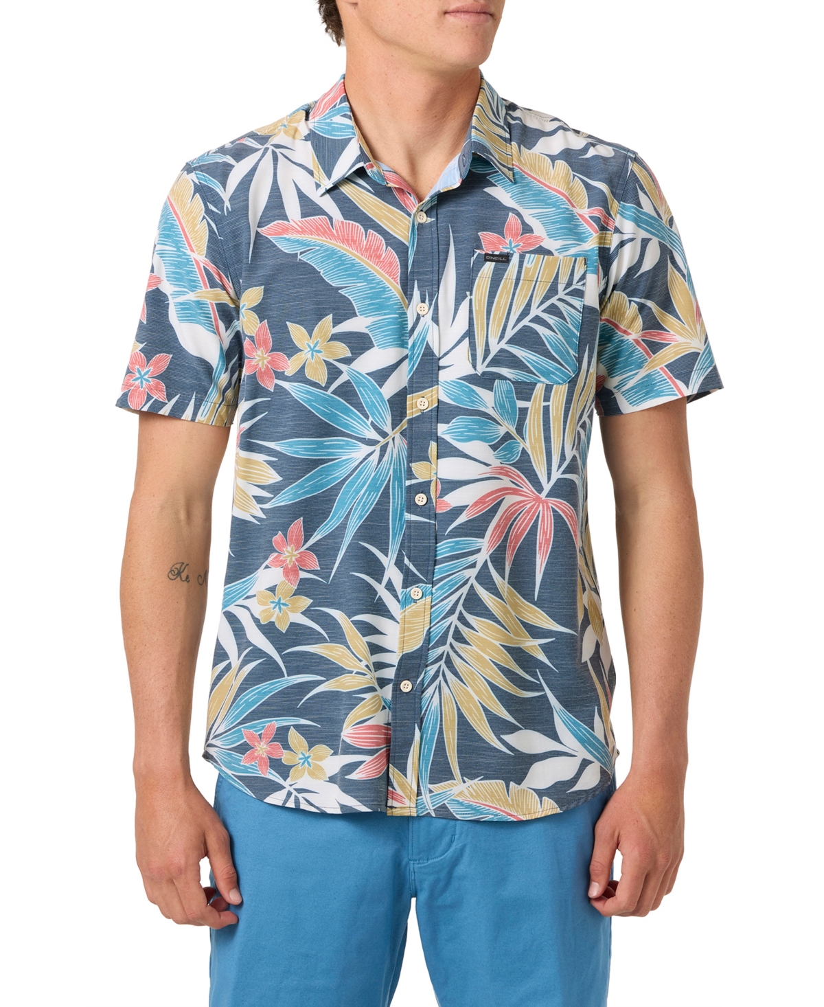 Men's Traveler Traverse Short Sleeve Relaxed Shirt - Midnight navy