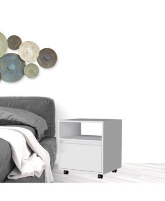Tech-Integrated 1-Drawer Nightstand for Modern Homes