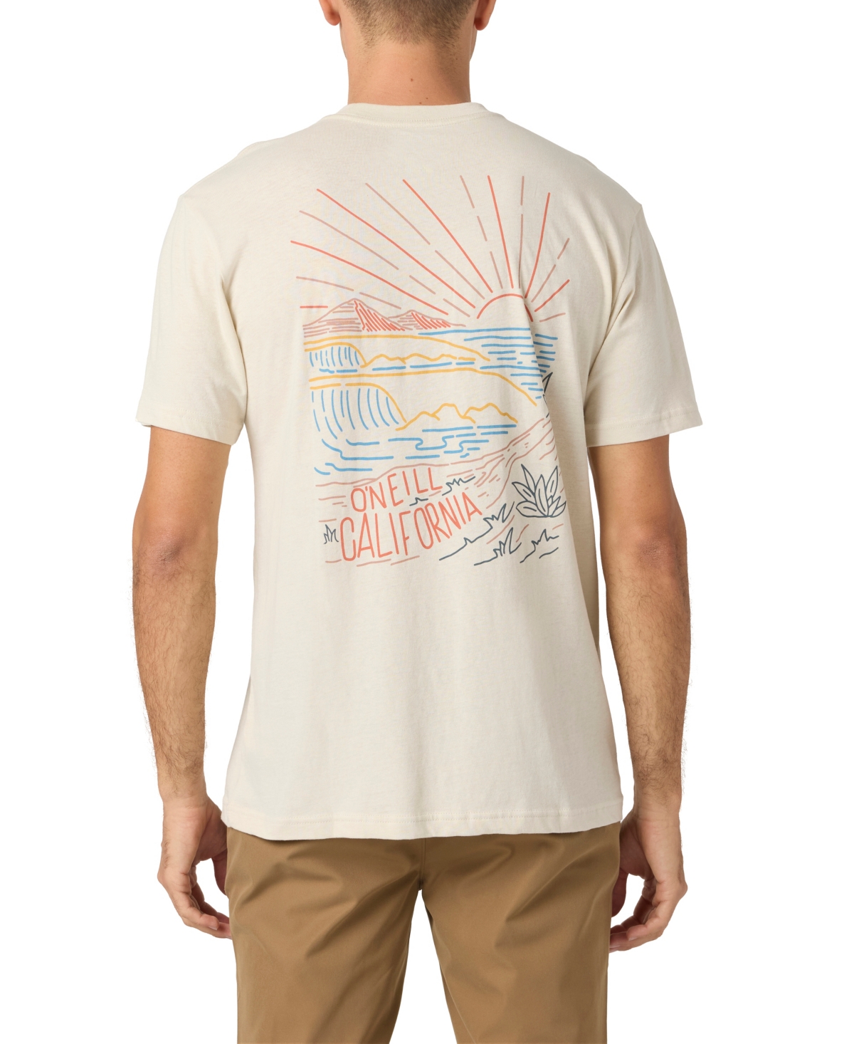 Men's Marathon Short Sleeve T-Shirt - Light khaki