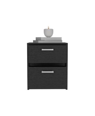 Modern 2-Drawer Nightstand for Bedroom Storage