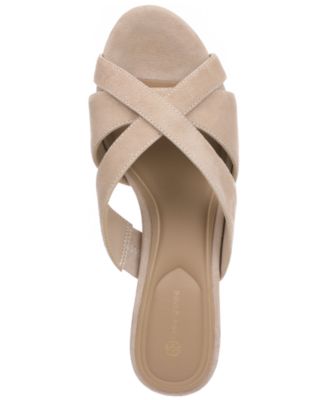 Women's Juliaa Strappy Cork Platform Wedge Sandals, Created for Macy's