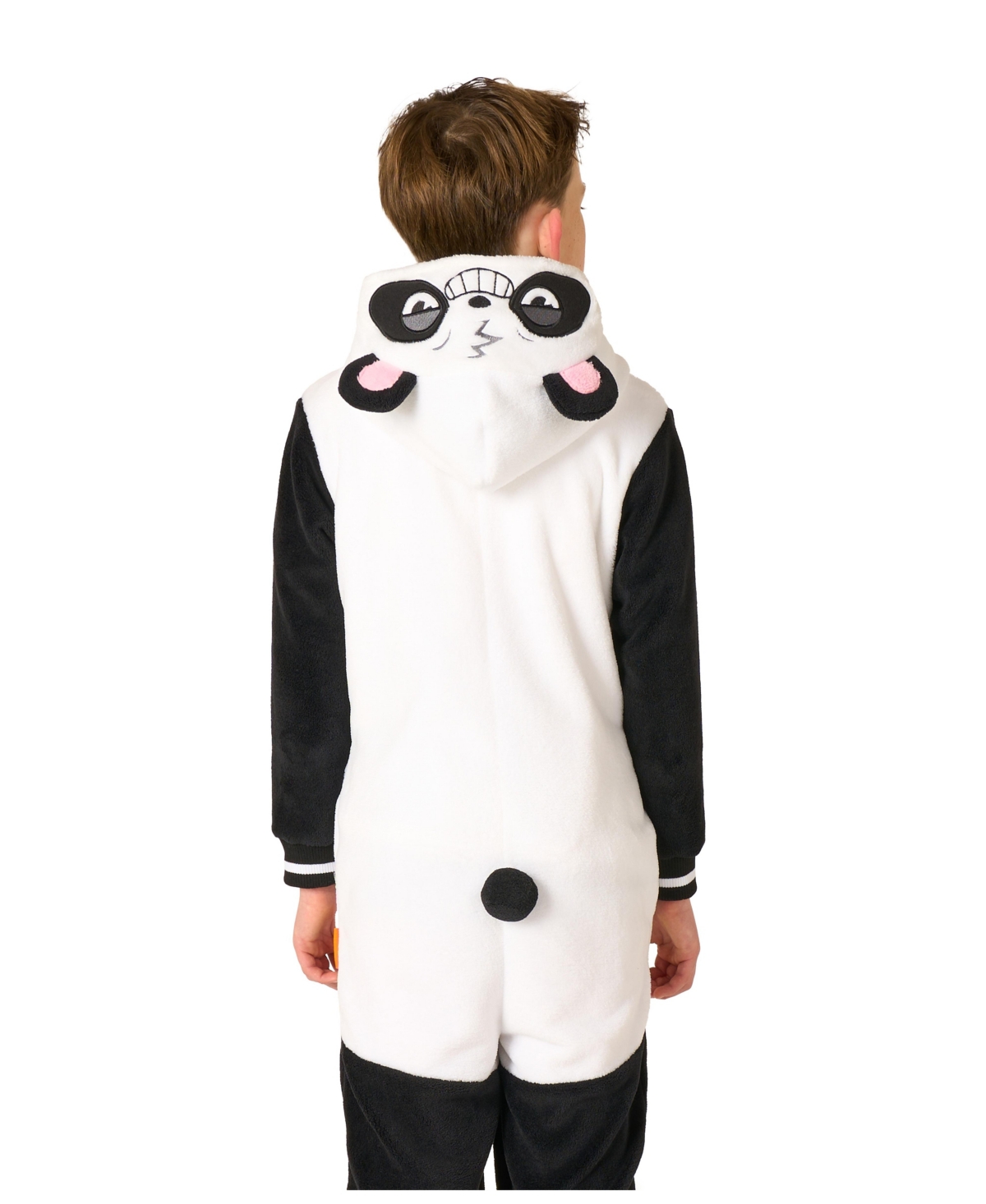 Opposuits Little And Big Boys Panda Onesie In Black,white