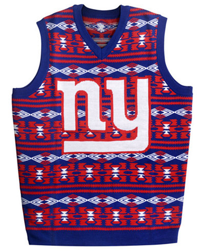 Forever Collectibles Men's New York Giants Wordmark Christmas Vest