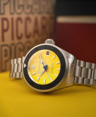 Men's Piccard Automatic Solid Stainless Steel Bracelet Watch, 45mm