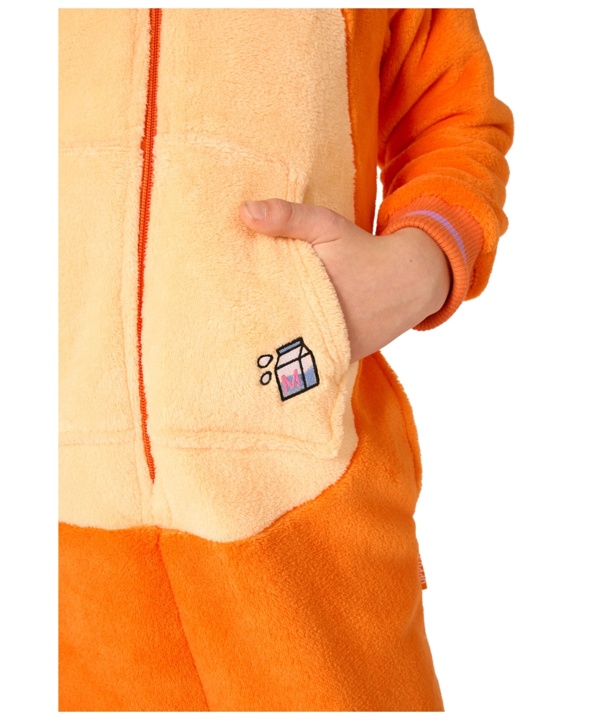Opposuits Little And Big Boys Red Cat Onesie In Orange